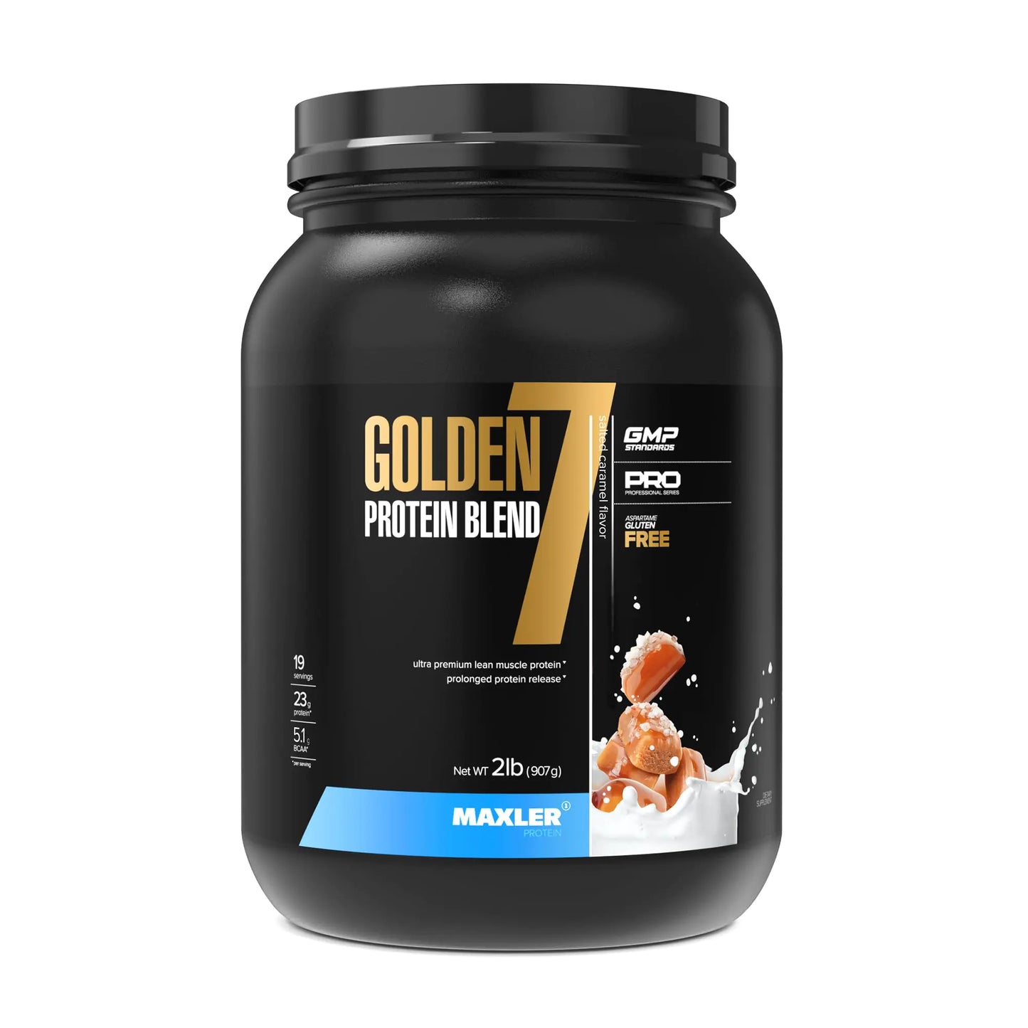 Maxler Golden 7 Protein Fusion - Salted Caramel - 2 lb