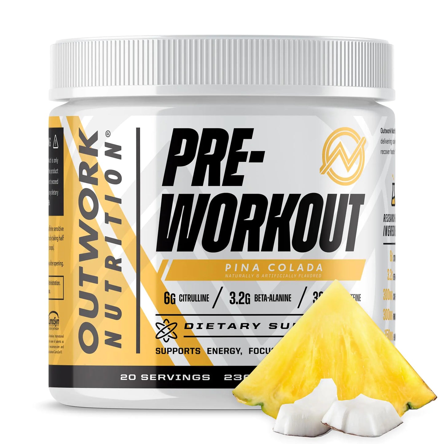 Outwork Boost Pre-Workout Energy Mix - Pina Colada
