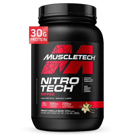Muscletech Nitro-Tech Ripped Whey Protein - French Vanilla 2LB